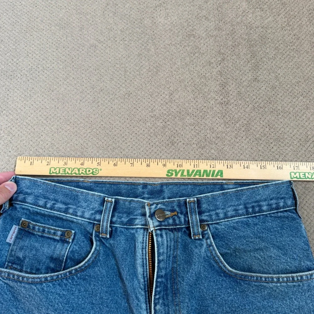 Vintage 1990s Carhartt B17 DST Relaxed Fit Tapered Leg Jeans Blue 34x28